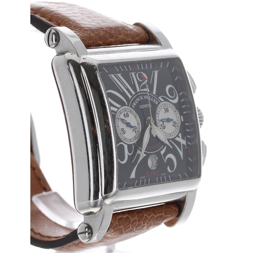 87 - Franck Muller Master of Complications King Conquistador Cortez chronograph automatic stainless steel... 