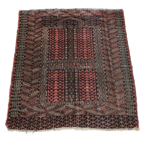 1002 - Antique hand-made Hatchli rug, 52