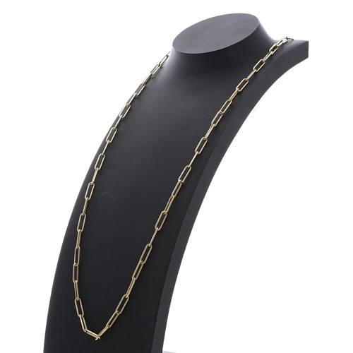 439 - 18ct yellow gold link necklace, 15.7gm, 24