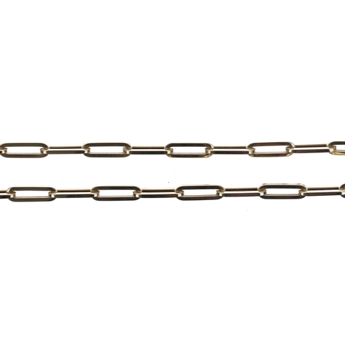 466 - 18ct fancy link necklace, 17.51gm, 22