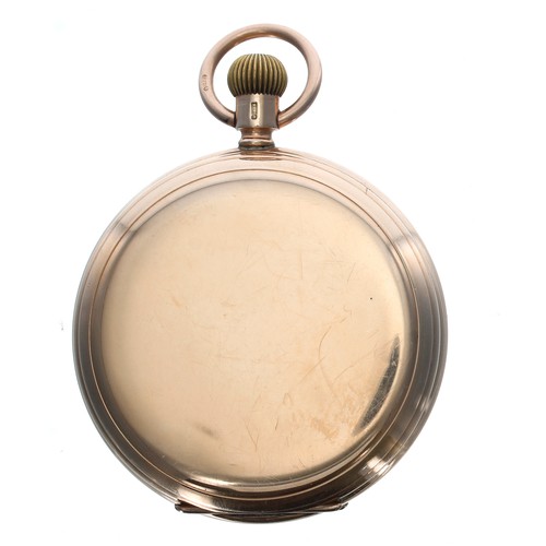 113 - Thos. Russell & Son 'Tempus Fugit' 9ct lever hunter pocket watch, Chester 1920,signed three quar... 