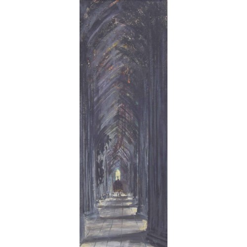 641 - Jason Bowyer PPNEAC., PS., RP., (1957-2019) - Church scene, signed with the artist initials also ins... 