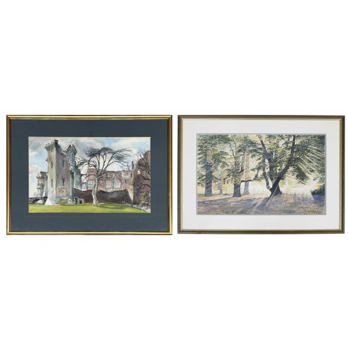 901 - Arthur Tunstall (20th/21st century) - 'Raglan Castle', signed with the artist's monogram and dated '... 