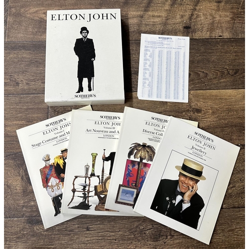 543 - Elton John - the original four volume catalogue box set for the Sotheby's Elton John auction, Septem... 