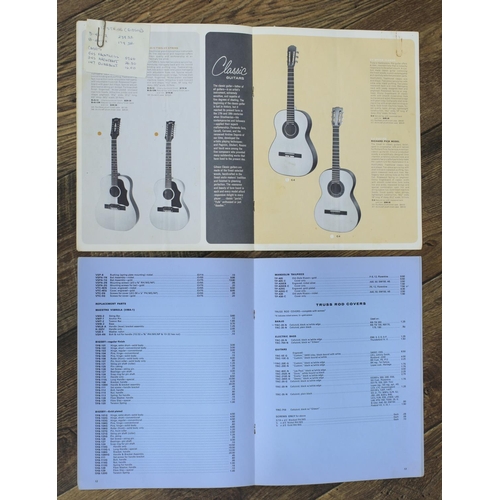 1451 - Rare original 1965 Gibson guitar parts and accessories product catalogue; together with an original ... 