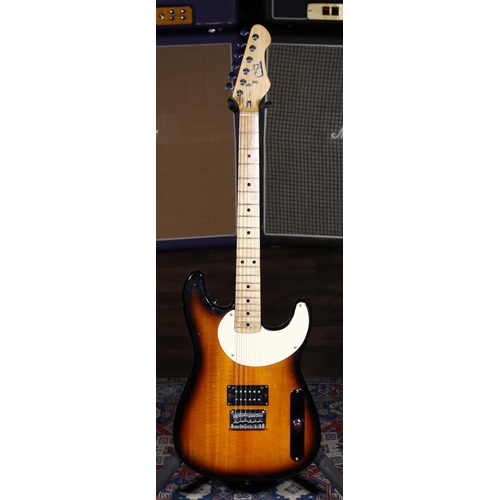 701 - Custom build electric guitar comprising Squier '51 body and 70s CSL neck; Body: sunburst finish, dow... 