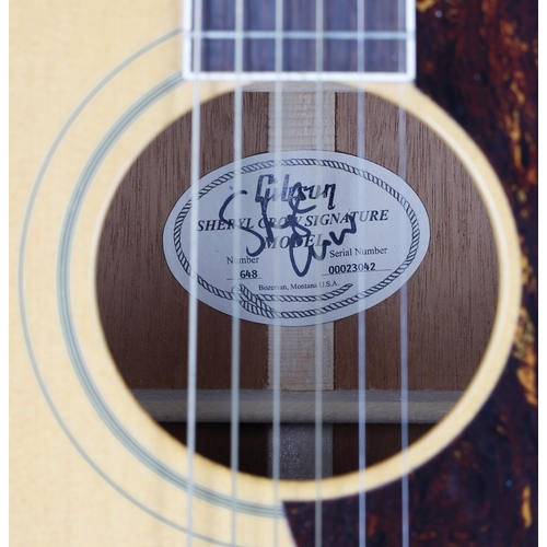 108 - 2003 Gibson Sheryl Crow Signature acoustic guitar, made in USA; Back and sides: mahogany, a few very... 