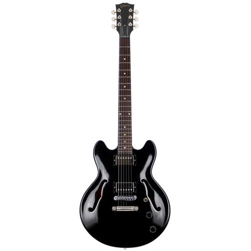 114 - 2014 Gibson Memphis ES-339 Studio semi-hollow body electric guitar, made in USA; Body: black finish,... 