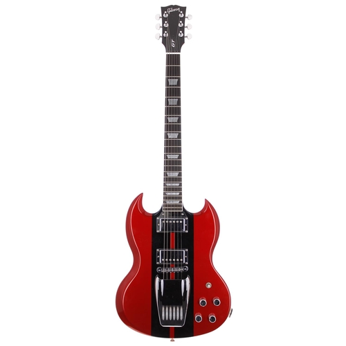 123 - 2007 Gibson SG GT electric guitar, made in USA; Body: candy apple red finish with black centre strip... 