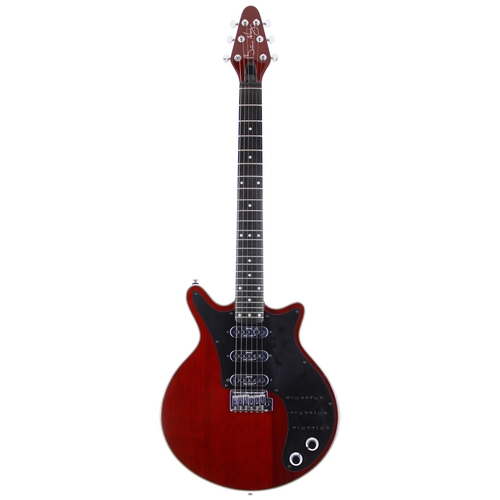 205 - Brian May Guitars Red Special electric guitar; Body: red finish, a few light surface scratches to ba... 