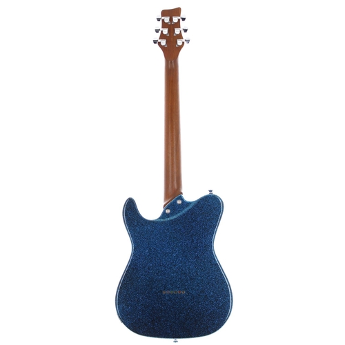 219 - 2002 Framus Renegade electric guitar, made in Germany; Body: blue sparkle finish; Neck: mahogany; Fr... 