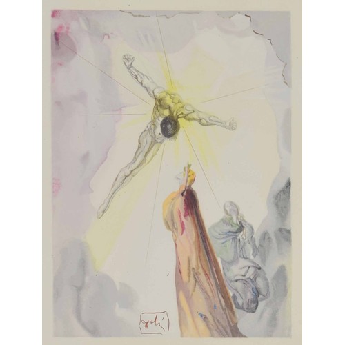 828 - Salvador Dali (1904-1989) - Heaven Chant 13: The Apparition of Christ, from The Divine Comedy series... 