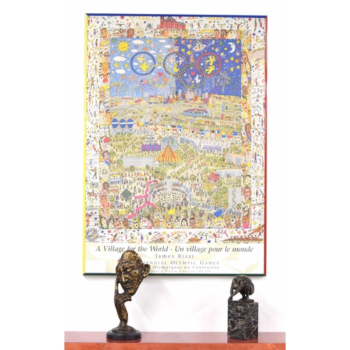 821 - James Rizzi (American, 1950-2011), 'A Village For The World', Atlanta 1996, official licensed limite... 