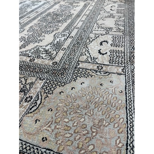 1132 - Good large Kashmir type silk carpet, 14 feet x 10 feet approx