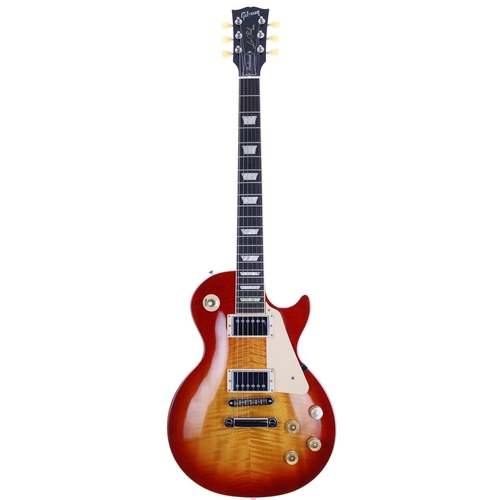 129 - 2012 Gibson Les Paul Traditional electric guitar, made in USA; Body: cherry sunburst finished maple ... 