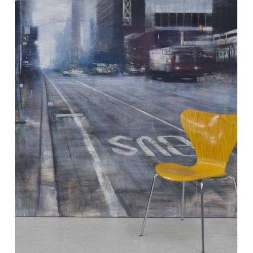 840 - Pedro Rodriguez Garrido (Spanish, born 1971) - ‘Cloudy Morning in Manhattan’, signed, also inscribed... 