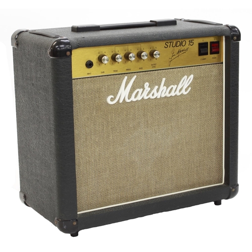 99 - Geoff Whitehorn (Procol Harum) - 1986 Marshall Studio 15 guitar amplifier, made in England, ser. no.... 