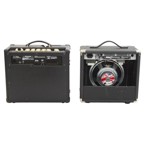 823 - Laney LC15 guitar amplifier; together with a Vox VT15 guitar amplifier (2)*Please note: Gardiner Hou... 