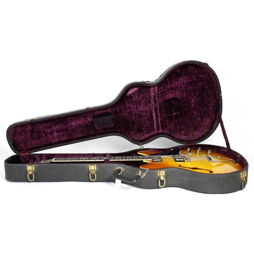 134 - Gibson ES-335TD semi-hollow body electric guitar, made in USA (1966-69); Body: tea burst finish, lac... 