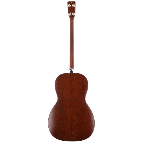 194 - 1929 C.F Martin 1-17P Plectrum guitar, made in USA; Body: mahogany, many repaired splits to sides, b... 