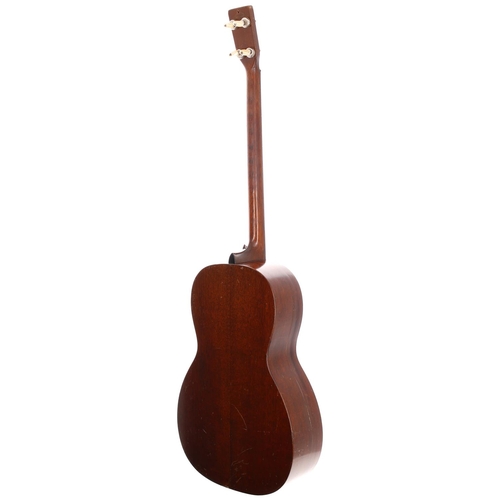 194 - 1929 C.F Martin 1-17P Plectrum guitar, made in USA; Body: mahogany, many repaired splits to sides, b... 