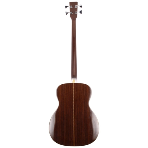 195 - 1999 C.F Martin Custom electro-acoustic bass guitar, made in USA; Back and sides: Indian rosewood, l... 