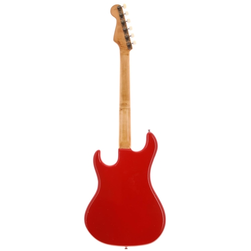 241 - 1960s Watkins Rapier 33 electric guitar, made in England; Body: red finish, various minor marks and ... 