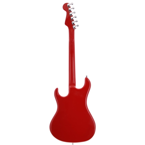 242 - 1960s Watkins Rapier 33 electric guitar, made in England; Body: red finish, various minor dings and ... 