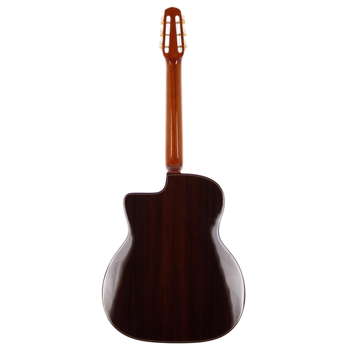 245 - Gitane D-500 gypsy jazz acoustic guitar; Back and sides: rosewood; Top: natural; Neck: mahogany; Fre... 