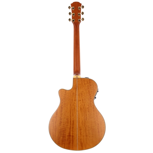 246 - Yamaha APX-10A electro-acoustic guitar; Back and sides: natural maple; Top: natural spruce; Neck: go... 