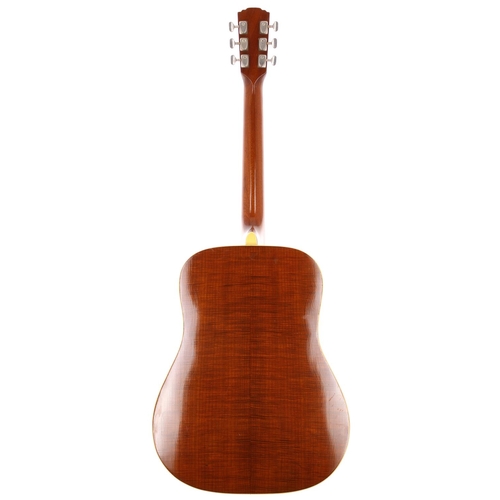 248 - 1966 Levin LT18 acoustic guitar, made in Sweden; Back and sides: maple, lacquer checking and other m... 