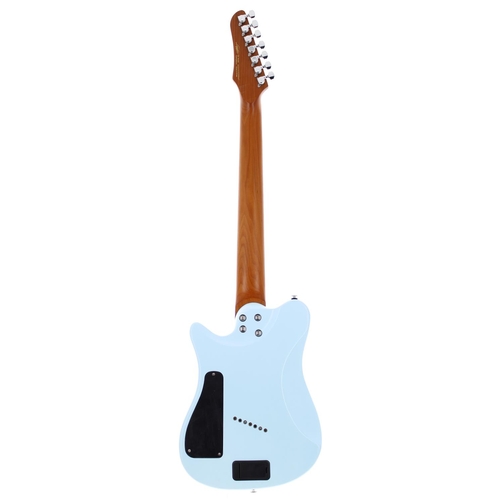 260 - Legator Opus OT7F electric guitar, made in Korea; Body: sky blue finish; Neck: roasted maple; Fretbo... 