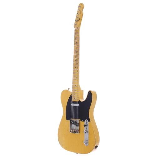 294 - 2010 Bill Nash T52 electric guitar, made in USA; Body: butterscotch relic finished ash; Neck: maple ... 