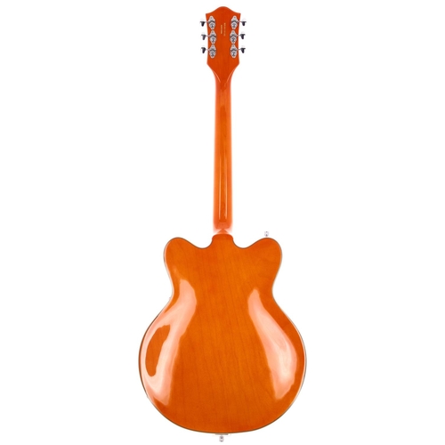 296 - 2016 Gretsch G5622T semi-hollow body electric guitar, made in Korea; Body: orange finish; Neck: good... 