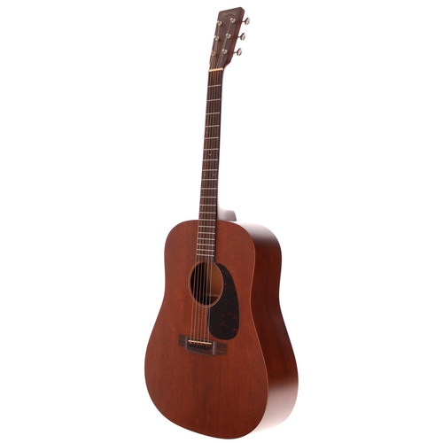 196 - 2013 C.F Martin D-15M acoustic guitar, made in USA; Body: mahogany; Neck: mahogany; Fretboard: rosew... 