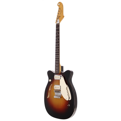 316 - 1968 Micro Frets Wanderer Series 1 electric guitar, made in USA; Body: sunburst finish, scratches to... 