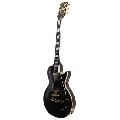 141 - Gibson Les Paul Custom electric guitar, made in USA, circa 1974; Body: black finish, surface scratch... 