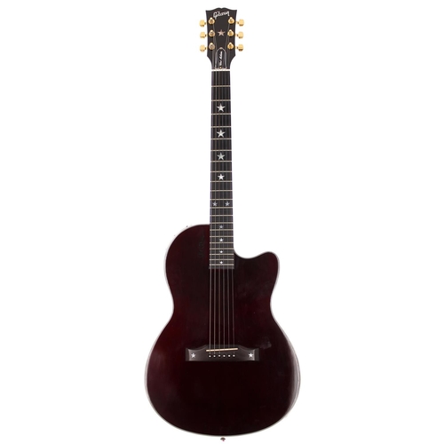 145 - 1992 Gibson Chet Atkins SST electric guitar, made in USA; Body: deep cherry red finish, minor surfac... 