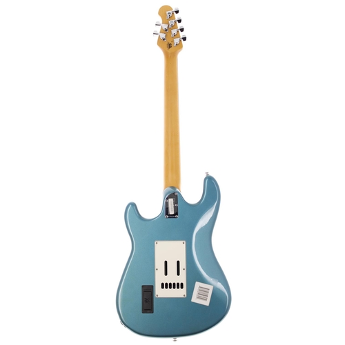 350 - 2016 Ernie Ball Music Man Cutlass electric guitar, made in USA; Body: vintage turquoise finish; Neck... 