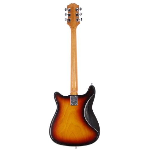 352 - Epiphone ET-290 Crestwood electric guitar, made in Japan, circa 1974; Body: sunburst finish, heavy b... 