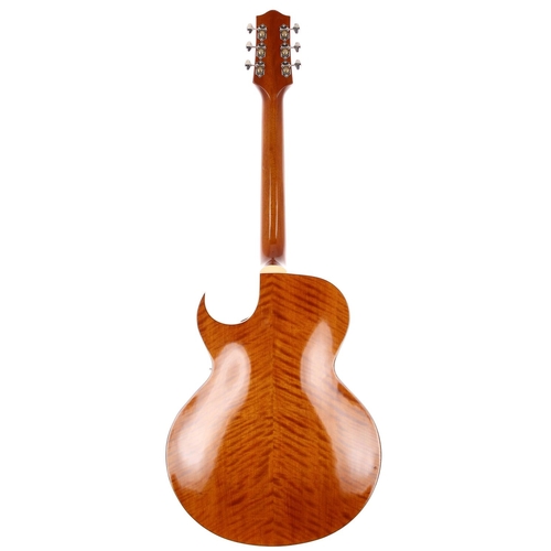 358 - 2011 Loar LH-650-NA hollow body electric guitar, made in China; Body: natural finish, a few blemishe... 