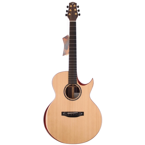 158 - 2023 Terry Pack SJRS acoustic guitar; Back and sides: solid East Indian rosewood, a few light surfac... 