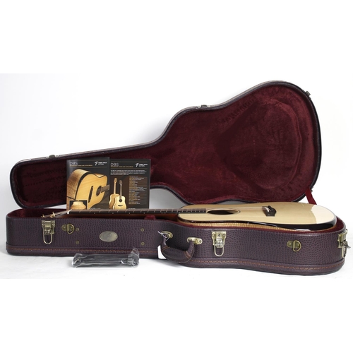 160 - 2023 Terry Pack DBS acoustic guitar; Back and sides: solid highly figured flamed myrtle; Top: solid ... 