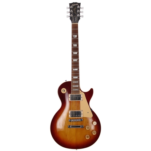 149 - 1989 Gibson Les Paul Standard electric guitar, made in USA; Body: cherry sunburst finish, finish ble... 