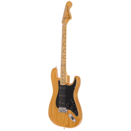 65 - 1979 Fender Stratocaster electric guitar, made in USA; Body: natural finish, surface scratches throu... 