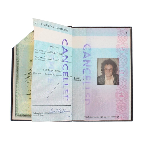 514 - Noel Redding - original late 1980s/early 1990s passport, bearing various Customs stamps... 