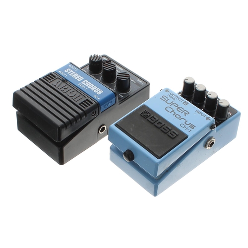 1214 - Boss CH-1 Super Chorus guitar pedal; together with an Arion SCH-1 Stereo Chorus guitar pedal (2)*Ple... 