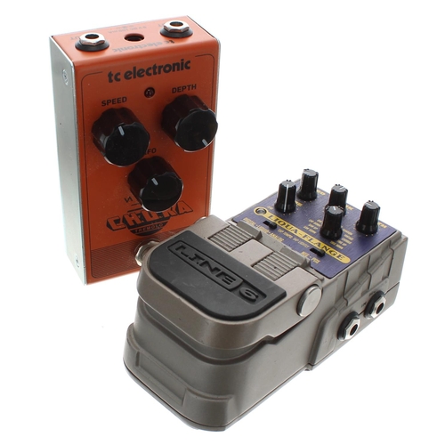 1216 - TC Electronic Choka tremolo guitar pedal; together with a Line 6 Liqua-Flange guitar pedal (2)*Pleas... 