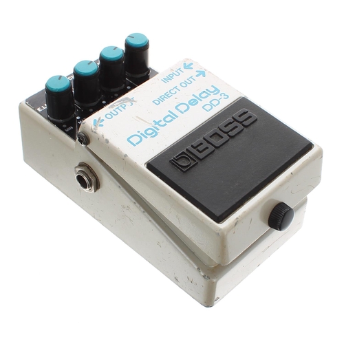 Boss DD-3 Digital Delay guitar pedal, made in Japan, blue label