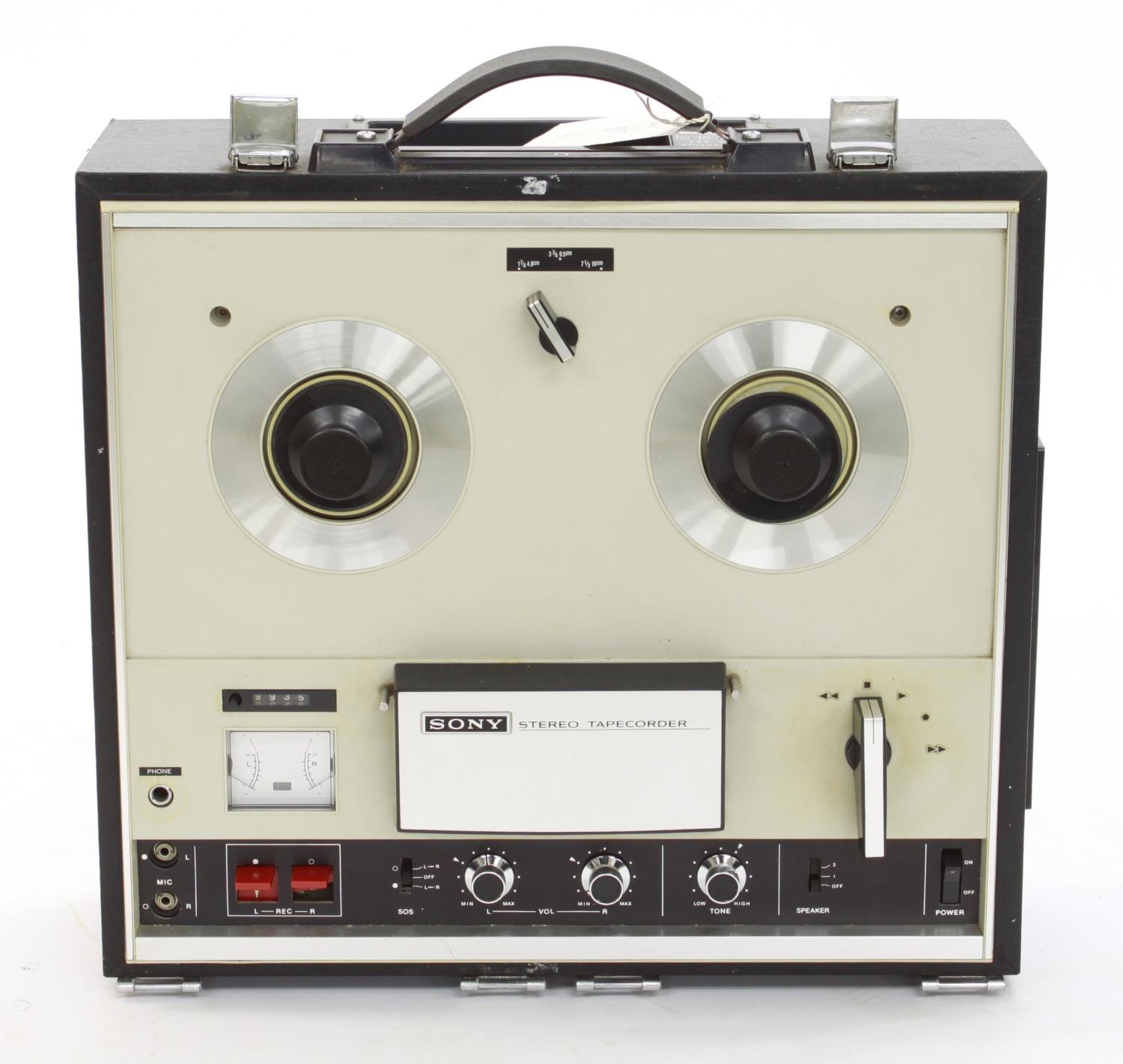 Sony TC-252 reel-to-reel tape recorder, made in Japan, ser. no.  82315*Please note: Gardiner Houlgate